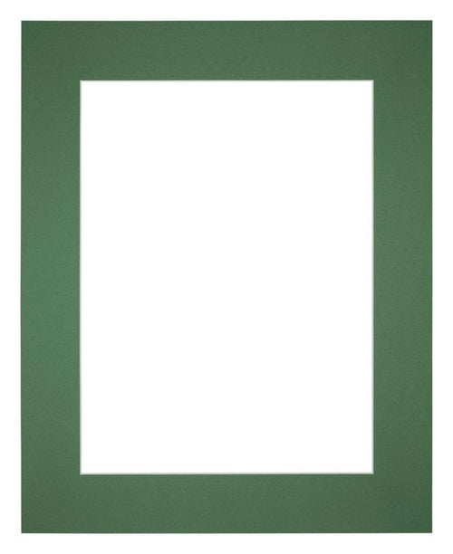 Passe Partout 24x30cm Karton Groen Bos Rand 6cm Recht Voorzijde | Yourdecoration.nl