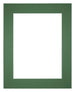 Passe Partout 56x71cm Karton Groen Bos Rand 6cm Recht Voorzijde | Yourdecoration.nl