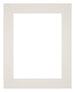 Passe Partout 25x30cm Karton Lichtgrijs Rand 6cm Recht Voorzijde | Yourdecoration.nl