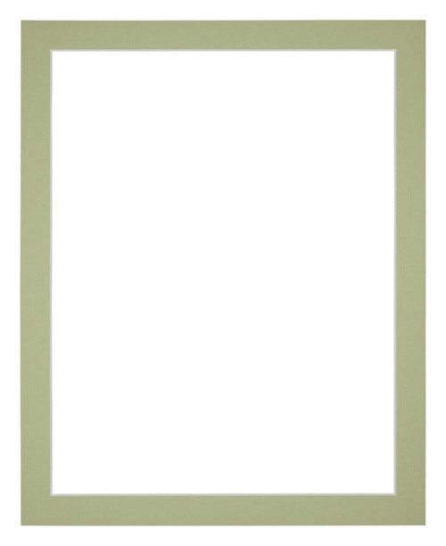 Passe Partout 35x45cm Karton Mintgroen Rand 3cm Recht Voorzijde | Yourdecoration.nl