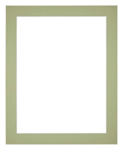 Passe Partout 20x25cm Karton Mintgroen Rand 4cm Recht Voorzijde | Yourdecoration.nl
