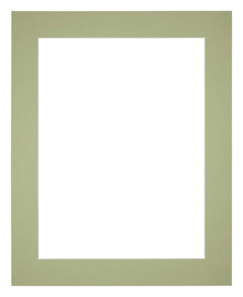 Passe Partout 50x65cm Karton Mintgroen Rand 5cm Recht Voorzijde | Yourdecoration.nl