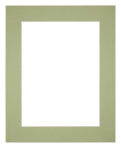 Passe Partout 25x30cm Karton Mintgroen Rand 6cm Recht Voorzijde | Yourdecoration.nl