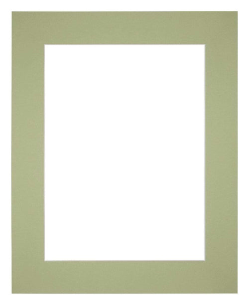 Passe Partout 25x30cm Karton Mintgroen Rand 6cm Recht Voorzijde | Yourdecoration.nl