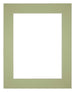 Passe Partout 25x30cm Karton Mintgroen Rand 6cm Recht Voorzijde | Yourdecoration.nl