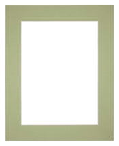 Passe Partout 24x30cm Karton Mintgroen Rand 6cm Recht Voorzijde | Yourdecoration.nl