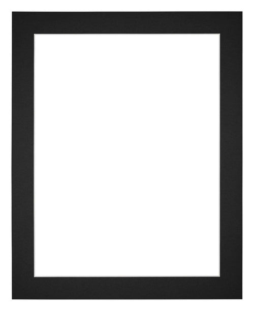 Passe Partout 28x35cm Karton Zwart Rand 4cm Recht Voorzijde | Yourdecoration.nl