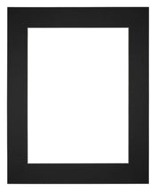 Passe Partout 24x30cm Karton Zwart Rand 6cm Recht Voorzijde | Yourdecoration.nl