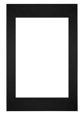 Passe Partout 40x60cm Karton Zwart Rand Recht Voorzijde | Yourdecoration.nl