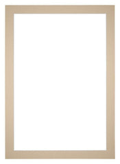 Passe Partout 30x42cm Karton Beige Rand 4cm Recht Voorzijde | Yourdecoration.nl