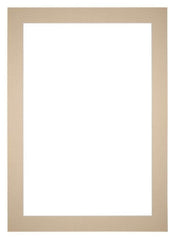 Passe Partout 60x84cm Karton Beige Rand 5cm Recht Voorzijde | Yourdecoration.nl