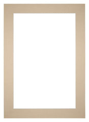 Passe Partout 25x35cm Karton Beige Rand 6cm Recht Voorzijde | Yourdecoration.nl