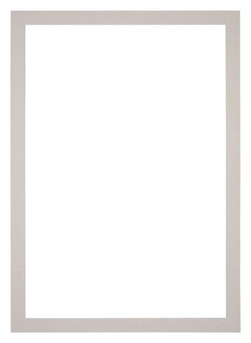 Passe Partout 70x100cm Karton Grijs Graniet Rand 3cm Recht Voorzijde | Yourdecoration.nl