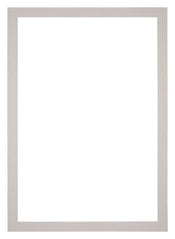 Passe Partout 30x42cm Karton Grijs Graniet Rand 3cm Recht Voorzijde | Yourdecoration.nl