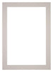 Passe Partout 25x35cm Karton Grijs Graniet Rand 5cm Recht Voorzijde | Yourdecoration.nl