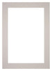Passe Partout 25x35cm Karton Grijs Graniet Rand 6cm Recht Voorzijde | Yourdecoration.nl