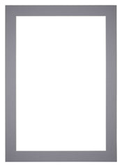 Passe Partout 35x50cm Karton Grijs Rand 5cm Recht Voorzijde | Yourdecoration.nl