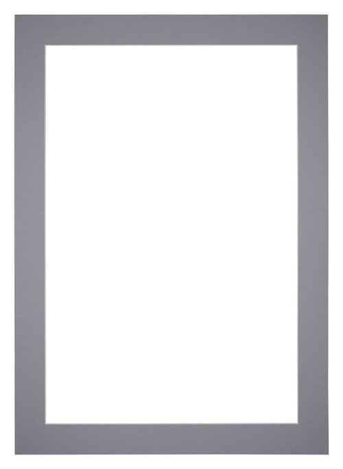 Passe Partout 42x60cm Karton Grijs Rand 5cm Recht Voorzijde | Yourdecoration.nl