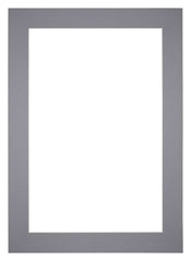 Passe Partout 25x35cm Karton Grijs Rand 6cm Recht Voorzijde | Yourdecoration.nl
