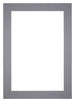 Passe Partout 25x35cm Karton Grijs Rand 6cm Recht Voorzijde | Yourdecoration.nl