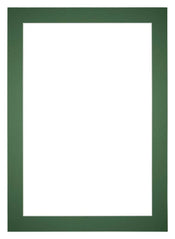 Passe Partout 42x60cm Karton Groen Bos Rand 5cm Recht Voorzijde | Yourdecoration.nl