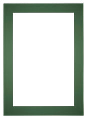 Passe Partout 35x50cm Karton Groen Bos Rand 6cm Recht Voorzijde | Yourdecoration.nl