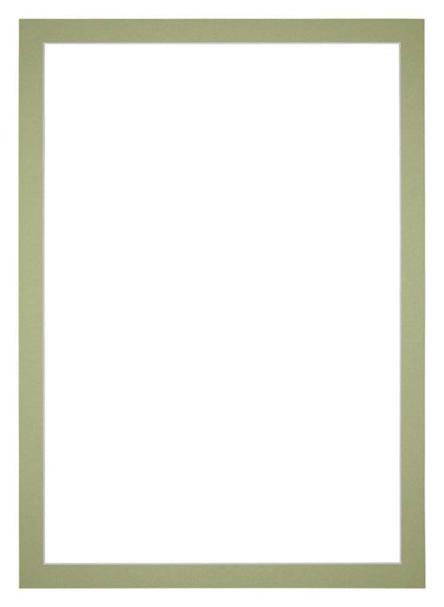 Passe Partout 30x42cm Karton Mintgroen Rand 3cm Recht Voorzijde | Yourdecoration.nl