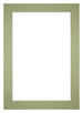 Passe Partout 25x35cm Karton Mintgroen Rand 6cm Recht Voorzijde | Yourdecoration.nl