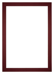 Passe Partout 60x84cm Karton Wijnrood Rand 4cm Recht Voorzijde | Yourdecoration.nl