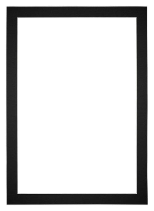 Passe Partout 70x100cm Karton Zwart Rand 4cm Recht Voorzijde | Yourdecoration.nl