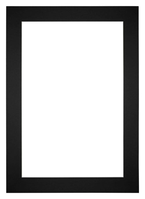 Passe Partout 25x35cm Karton Zwart Rand 6cm Recht Voorzijde | Yourdecoration.nl