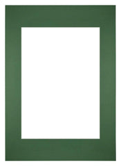 Passe Partout 59 4x84cm A1 A2 Karton Groen Bos Rand Recht Voorzijde | Yourdecoration.nl