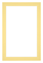 Passe Partout 61x91 5cm Karton Geel Rand 3cm Recht Voorzijde | Yourdecoration.nl