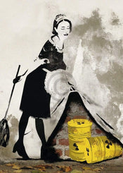 Edition Street  Behind the curtain Kunstdruk 50x70cm | Yourdecoration.nl