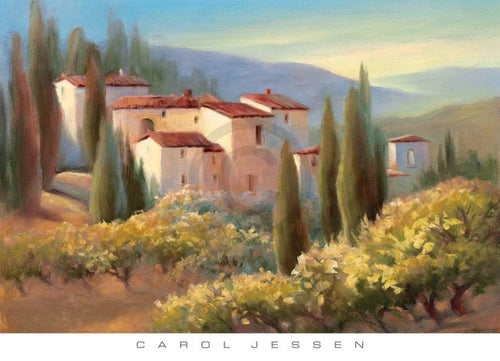 Carol Jessen  Blue Shadow in Tuscany II Kunstdruk 91x66cm | Yourdecoration.nl