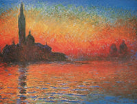 Claude Monet  Crepuscolo Kunstdruk 80x60cm | Yourdecoration.nl