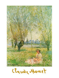 Claude Monet  Donna sotto i salici Kunstdruk 60x80cm | Yourdecoration.nl