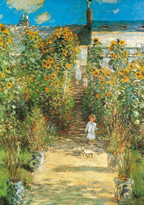 Claude Monet  Il giardino di Monet Kunstdruk 70x100cm | Yourdecoration.nl