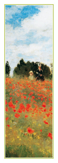 PGM Claude Monet Field of Poppies Kunstdruk 25x70cm | Yourdecoration.nl