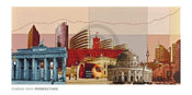 Dominik Wein  Berlin II Kunstdruk 100x50cm | Yourdecoration.nl
