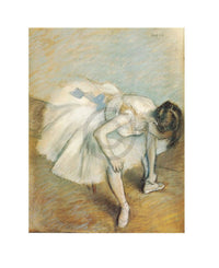 Edgar Degas  Danseuse nouant son brodequin Kunstdruk 24x30cm | Yourdecoration.nl