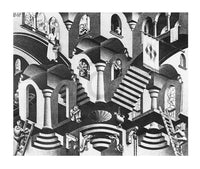 M. C. Escher  Konkav und Konvexe Kunstdruk 65x55cm | Yourdecoration.nl