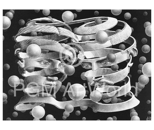 M. C. Escher  Band ohne Ende Kunstdruk 65x55cm | Yourdecoration.nl