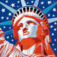 Vladimir Gorsky  Statue of Liberty Kunstdruk 85x85cm | Yourdecoration.nl