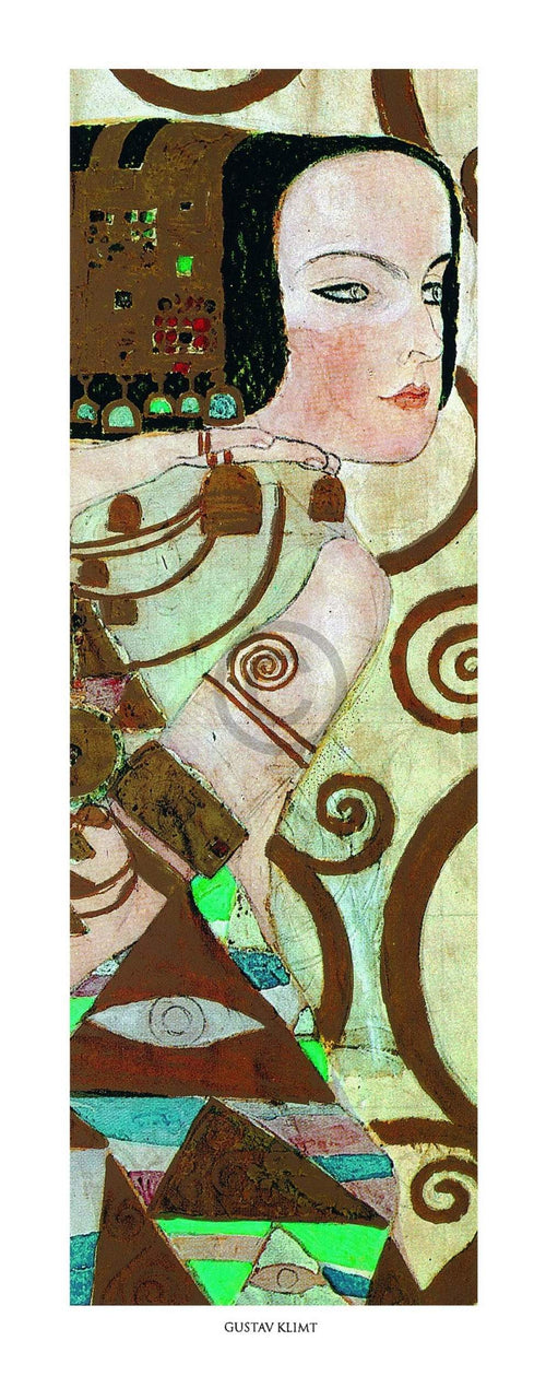 Gustav Klimt  L'attesa Kunstdruk 20x50cm | Yourdecoration.nl
