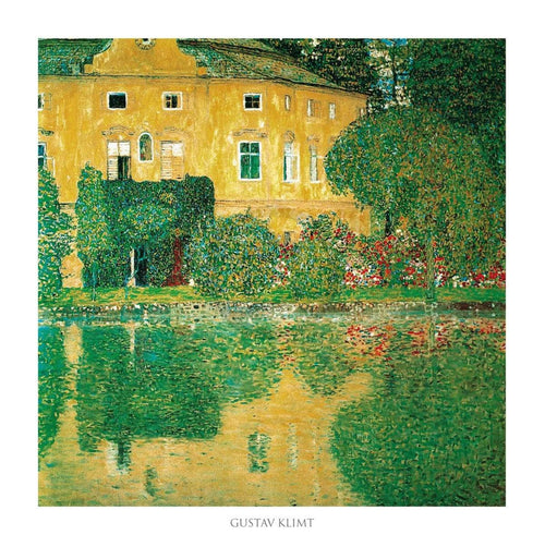 Gustav Klimt  Schlosskammer on Attersee Kunstdruk 70x70cm | Yourdecoration.nl