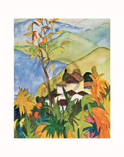Hermann Hesse  Dorf Ã¼ber dem See Kunstdruk 56x71cm | Yourdecoration.nl