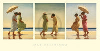 Jack Vettriano  Summer Days Triptychon Kunstdruk 70x36cm | Yourdecoration.nl