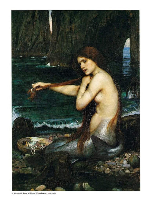 John William Waterhouse  A Mermaid Kunstdruk 60x80cm | Yourdecoration.nl