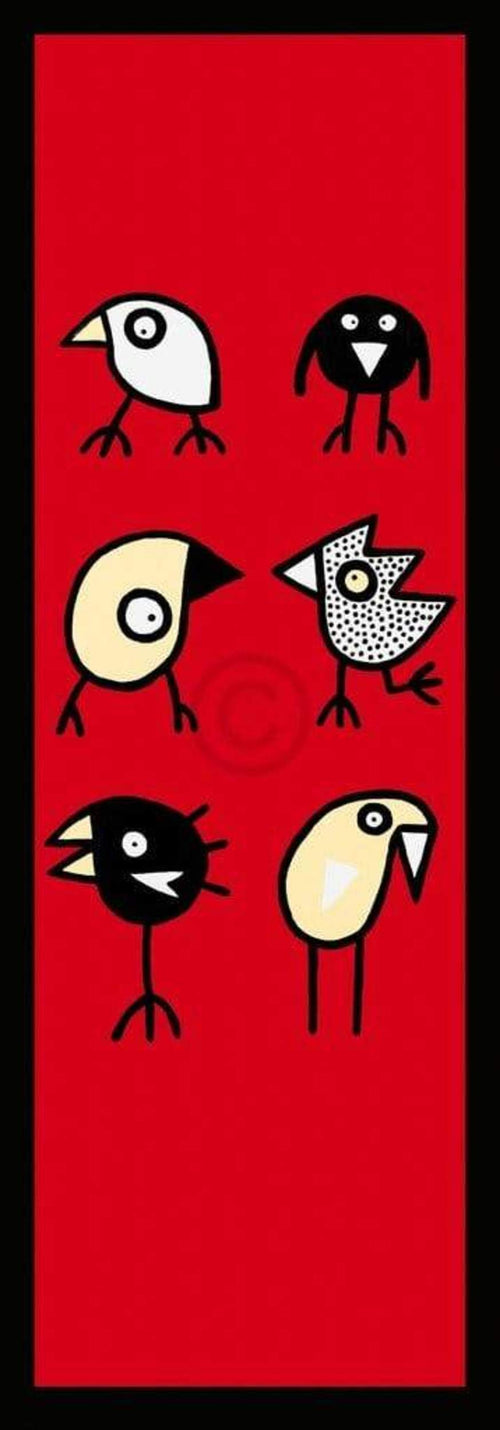 Birdman Hans Lan  Happy together Kunstdruk 35x100cm | Yourdecoration.nl